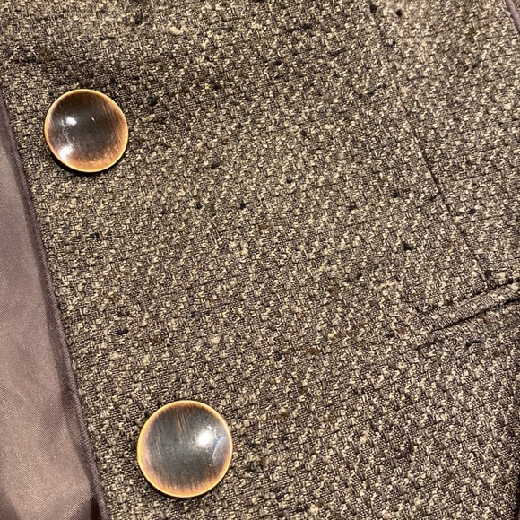 NWT Coldwater Creek Brown Lined Sequin Detail Misses Jacket L 14-16 - Picture 5 of 15